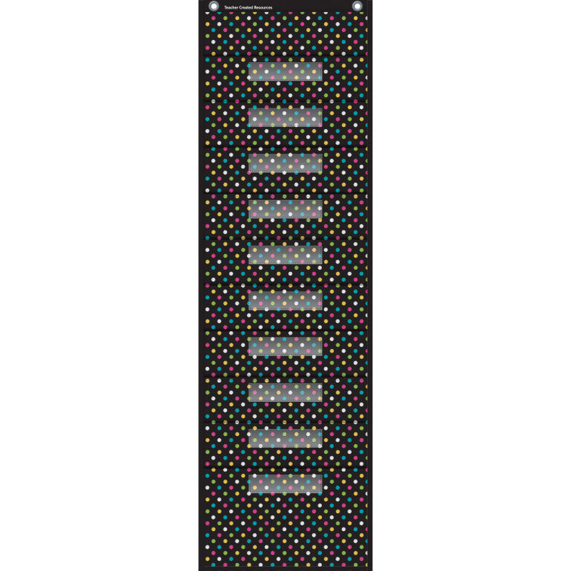 TEACHER CREATED RESOURCES - Chalkboard Brights 10 Pocket File Storage Pocket Chart