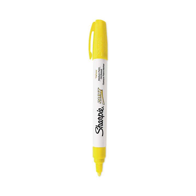 Sharpie - Permanent Paint Marker, Medium Bullet Tip, Yellow, Dozen