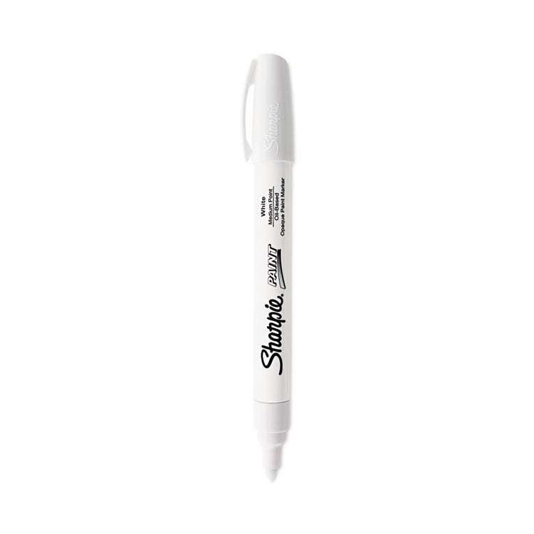 Sharpie - Permanent Paint Marker, Medium Bullet Tip, White, Dozen