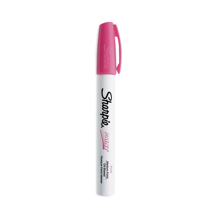 Sharpie - Permanent Paint Marker, Medium Bullet Tip, Pink, Dozen