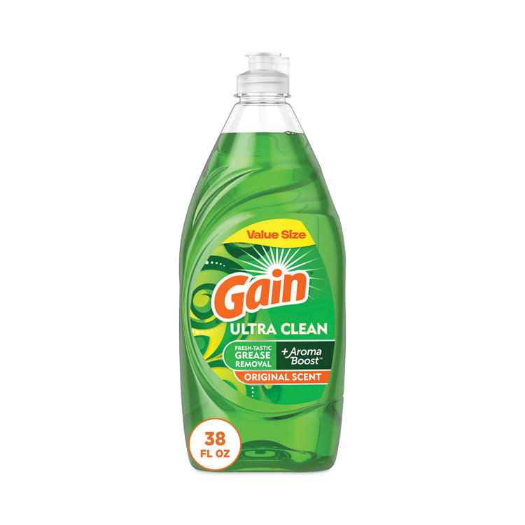 Gain - Dishwashing Liquid, Gain Original, 38 oz Bottle, 8/Carton