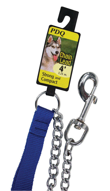 PDQ - PDQ Silver Chain Lead Steel Dog Leash Small/Medium [12540]