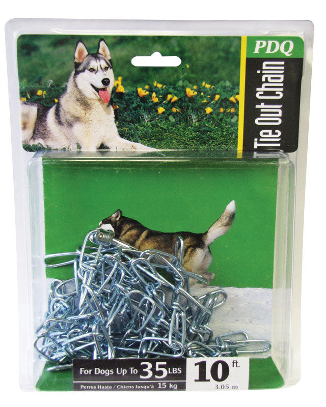 PDQ - PDQ Silver Swivel Steel Dog Tie Out Chain Small/Medium [27210]