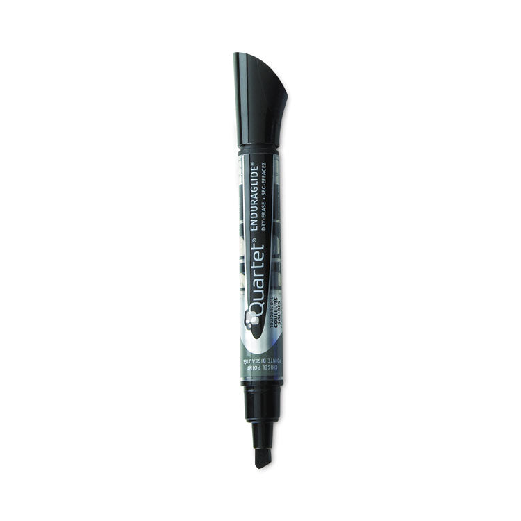 Quartet - EnduraGlide Dry Erase Marker, Broad Chisel Tip, Black, Dozen