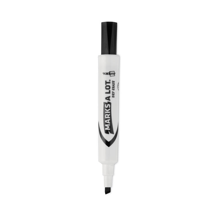 Avery - MARKS A LOT Desk-Style Dry Erase Marker Value Pack, Broad Chisel Tip, Black, 36/Pack (98207)