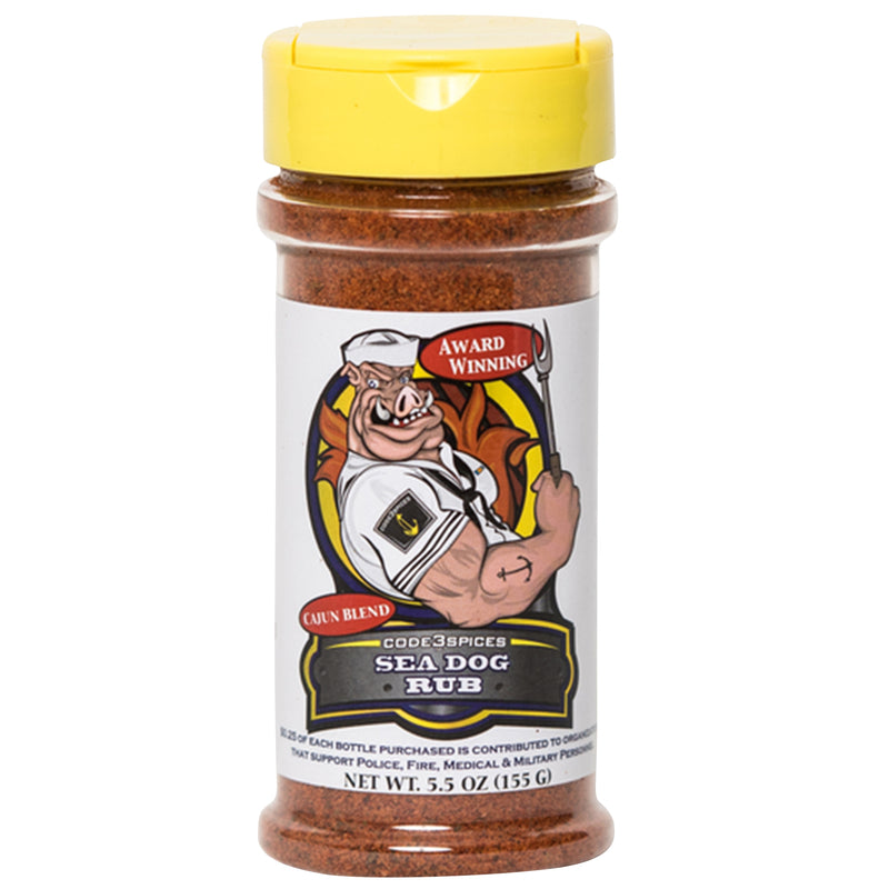 CODE 3 SPICES - Code 3 Spices Sea Dog Rub Cajun Blend BBQ Seasoning 5.5 oz