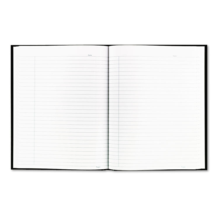 Blueline - Business Notebook with Self-Adhesive Labels, 1-Subject, Medium/College Rule, Black Cover, (192) 9.25 x 7.25 Sheets