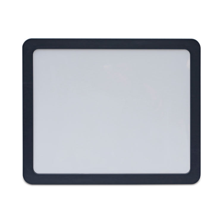 Universal - Recycled Cubicle Dry Erase Board, 15.88 x 12.88, White Surface, Charcoal Plastic Frame