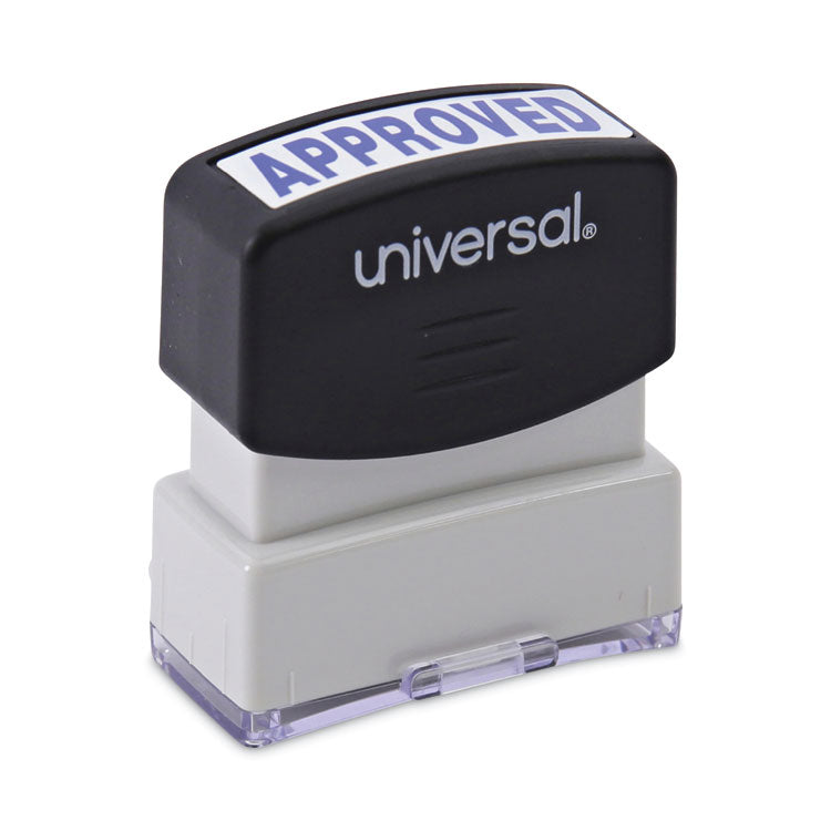 Universal - Message Stamp, APPROVED, Pre-Inked One-Color, Blue