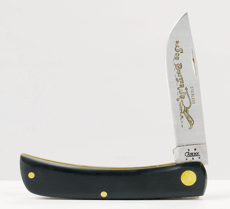 CASE - Case Sod Buster Jr Black Stainless Steel 3.63 in. Pocket Knife