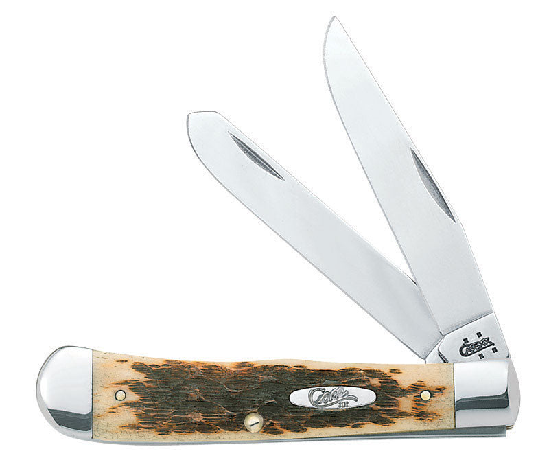 CASE - Case Trapper Amber Stainless Steel 7.1 in. Pocket Knife