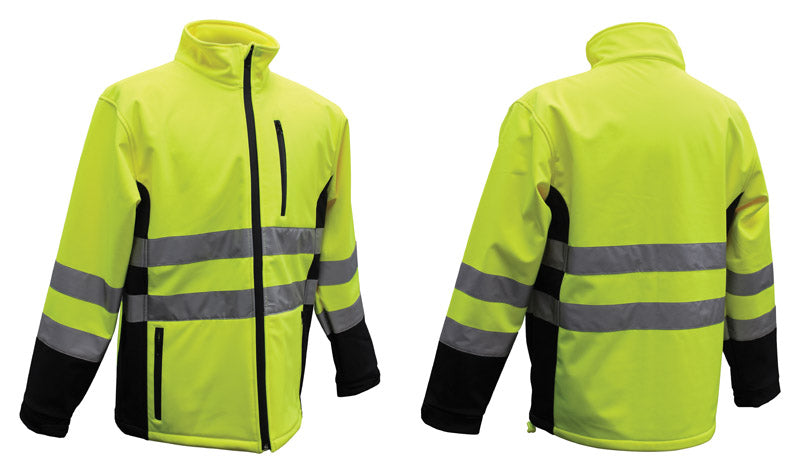 BOSS - Boss Hi-Vis Yellow Polyester Rain Jacket XXL [3SS70002X]