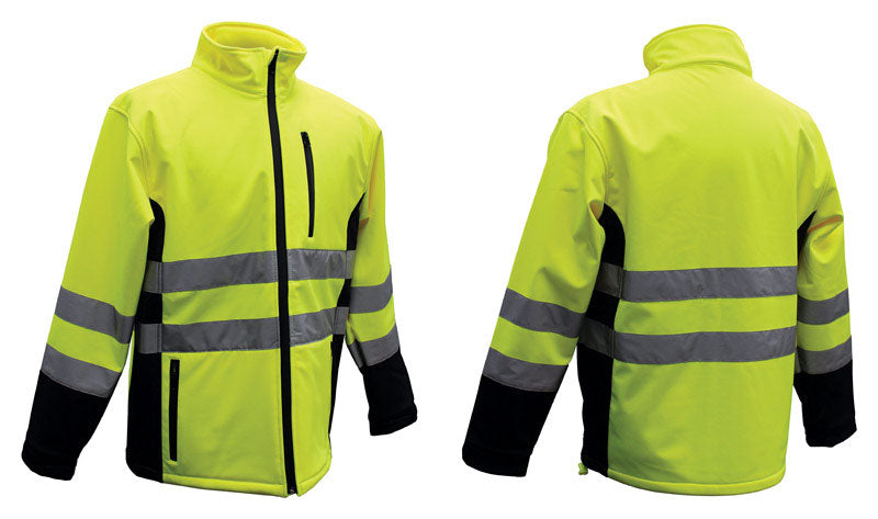 BOSS - Boss Hi-Vis Yellow Polyester Rain Jacket L [3SS7000L]