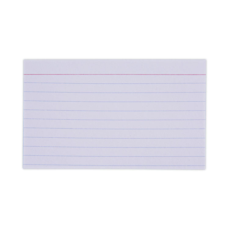 Universal - Ruled Index Cards, 3 x 5, White, 100/Pack (5733068)