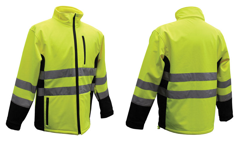 BOSS - Boss Hi-Vis Yellow Polyester Rain Jacket M [3SS7000M]