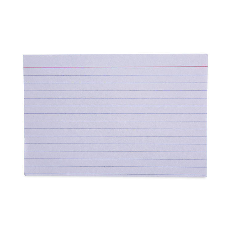 Universal - Ruled Index Cards, 4 x 6, White, 100/Pack