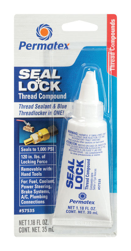 PERMATEX - Permatex Seal + Lock Threadlocker Gel 1.18 oz