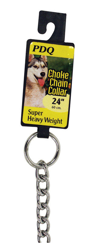 PDQ - PDQ Silver Steel Dog Choke Chain Collar Large/X-Large [12624]