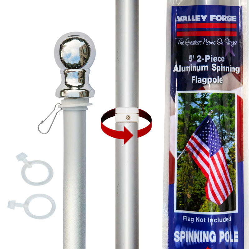 VALLEY FORGE - Valley Forge 60 in. L Aluminum Flag Pole Brushed [60736]