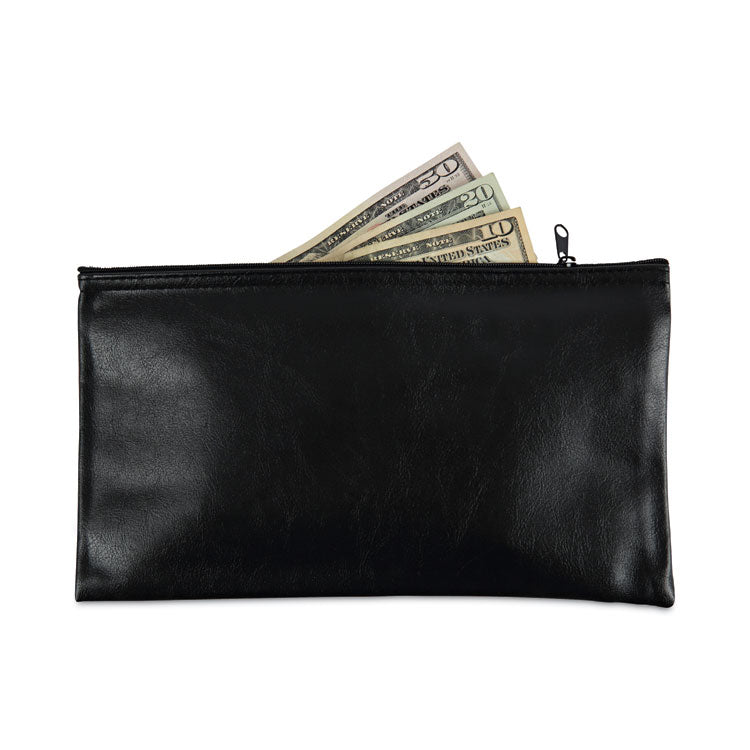 Universal - Zippered Wallets/Cases, Leatherette PU, 11 x 6, Black, 2/Pack