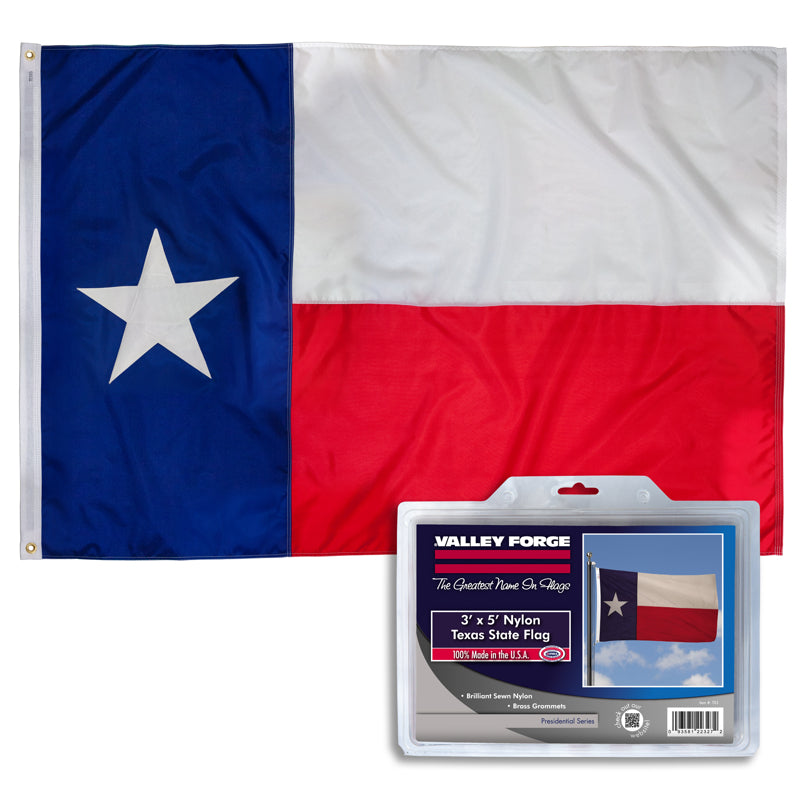 VALLEY FORGE - Valley Forge Texas State Flag 36 in. H X 60 in. W