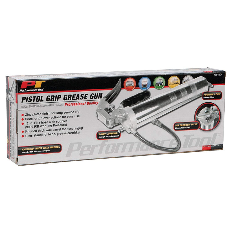 PERFORMANCE TOOL - Performance Tool Pro Manual Grease Gun 14 oz