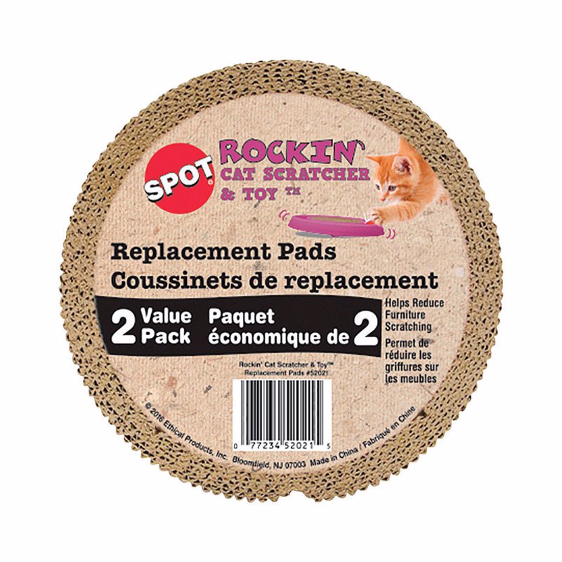 SPOT - Spot Rockin' Cardboard Brown Cat Scratcher 2 pk - Case of 3