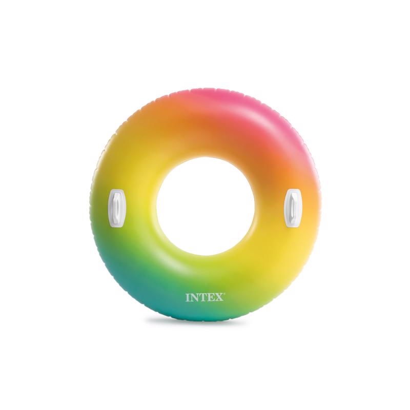 INTEX - Intex Multicolored Vinyl Inflatable Color Whirl Floating Tube