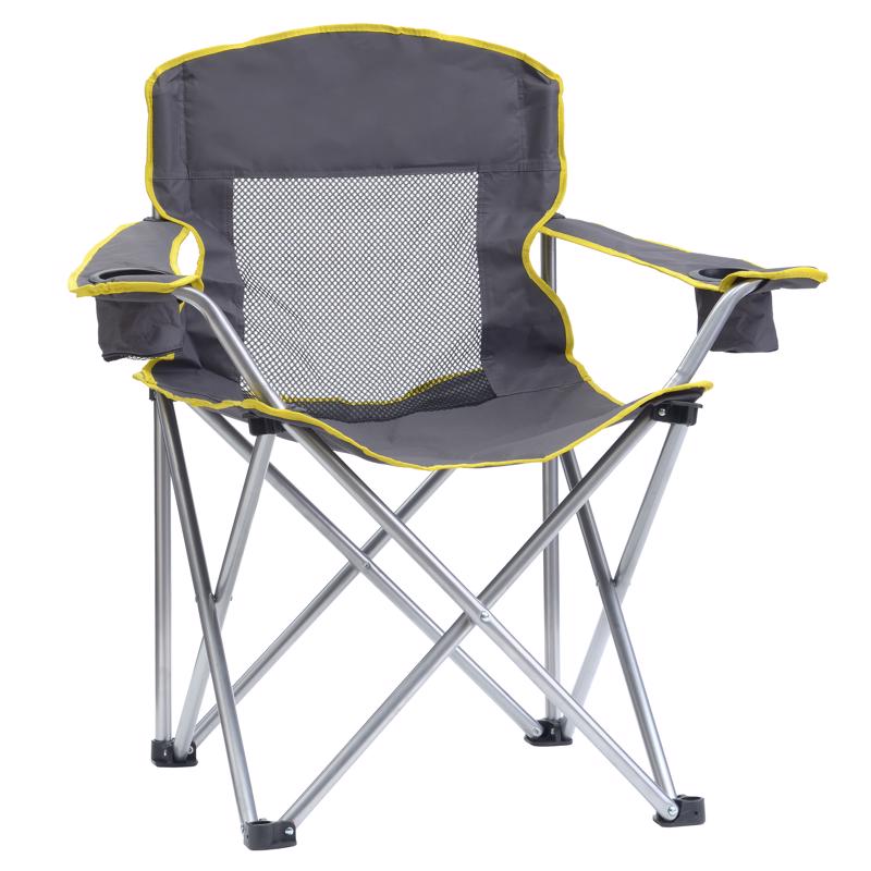 QUIK SHADE - QuikShade Gray Big Gy Folding Quad Chair