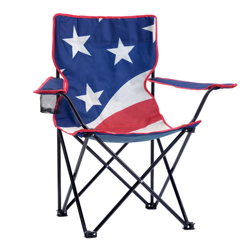 QUIKSHADE - QuikShade Red/White/Blue USA Classic Folding Quad Chair