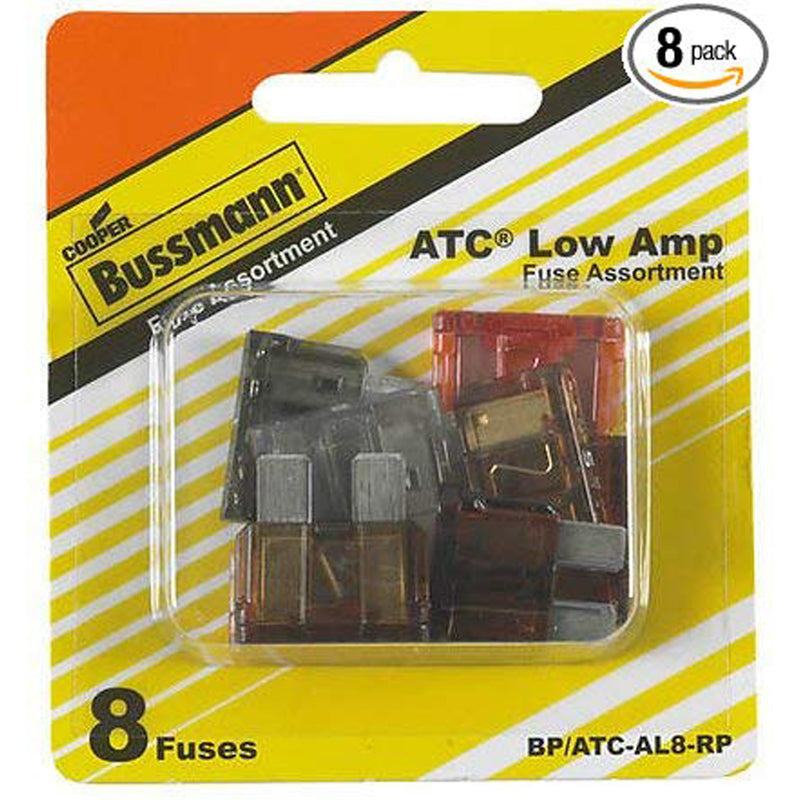 BUSSMANN - Bussmann ATC Assorted Blade Fuse Assortment 8 pk - Case of 5