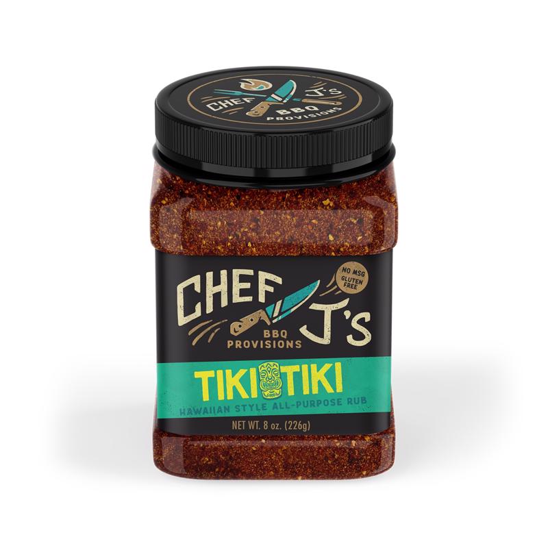 CHEF J'S BBQ PROVISIONS - Chef J's BBQ Provisions Tiki Tiki BBQ Rub 8 oz