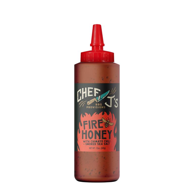 CHEF J'S BBQ PROVISIONS - Chef J's BBQ Provisions Sweet and Spicy Fire Honey 12 oz