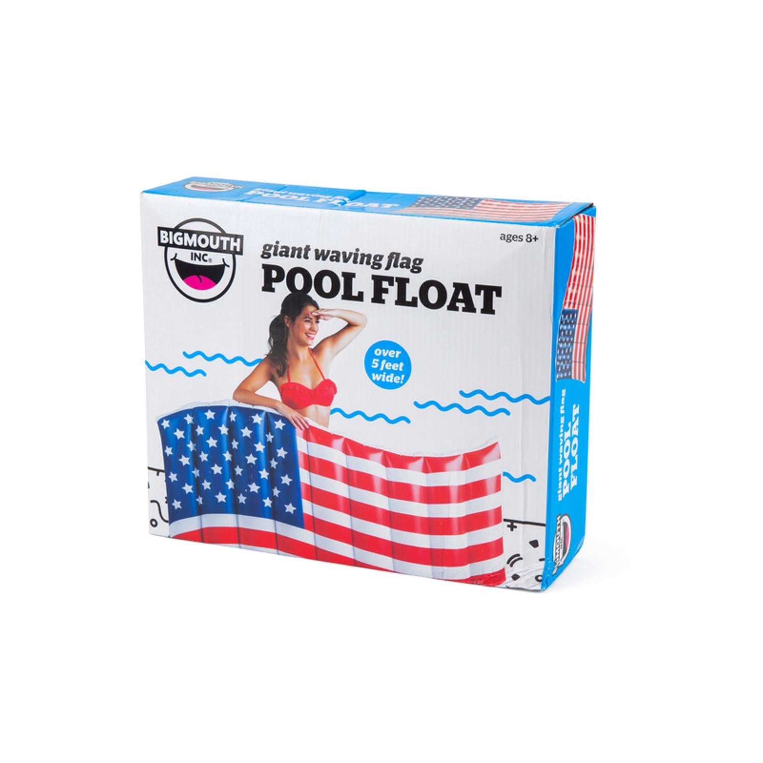 BigMouth Blue/Red/White Vinyl Inflatable Giant American Flag Pool Float - Case of 4