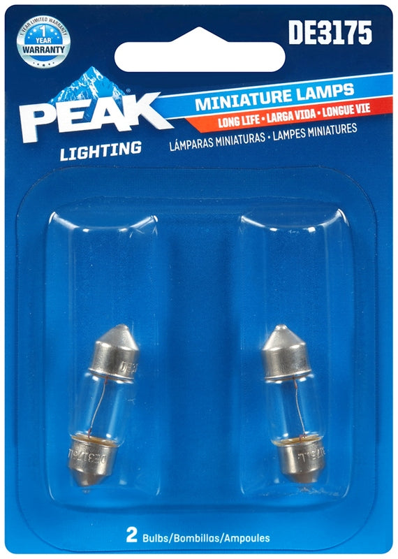 PEAK - Peak Incandescent Indicator Miniature Automotive Bulb DE3175