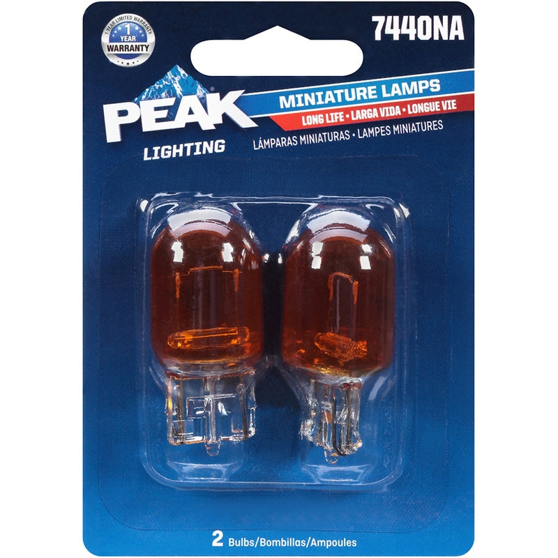 PEAK - Peak Halogen Parking/Stop/Tail/Turn Miniature Automotive Bulb 7440NA