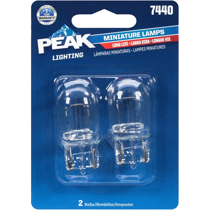 PEAK - Peak Incandescent Parking/Stop/Tail/Turn Miniature Automotive Bulb 7440