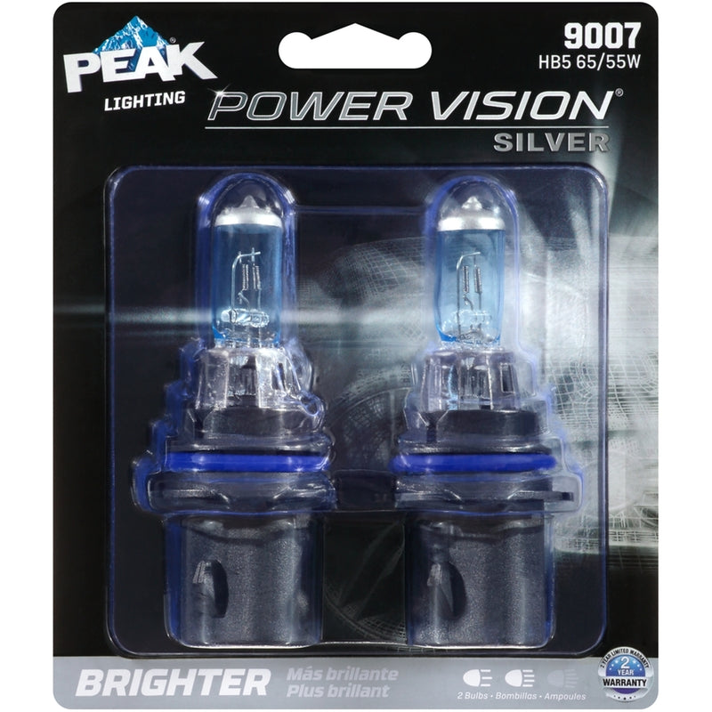 PEAK - Peak Power Vision Halogen High/Low Beam Automotive Bulb 9007 HB5 65/55W