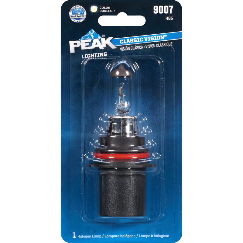 PEAK - Peak Classic Vision Halogen High/Low Beam Automotive Bulb 9007 HB5