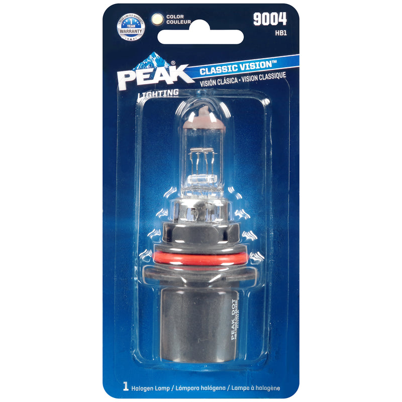 PEAK - Peak Classic Vision Halogen High/Low Beam Automotive Bulb 9004 HB1