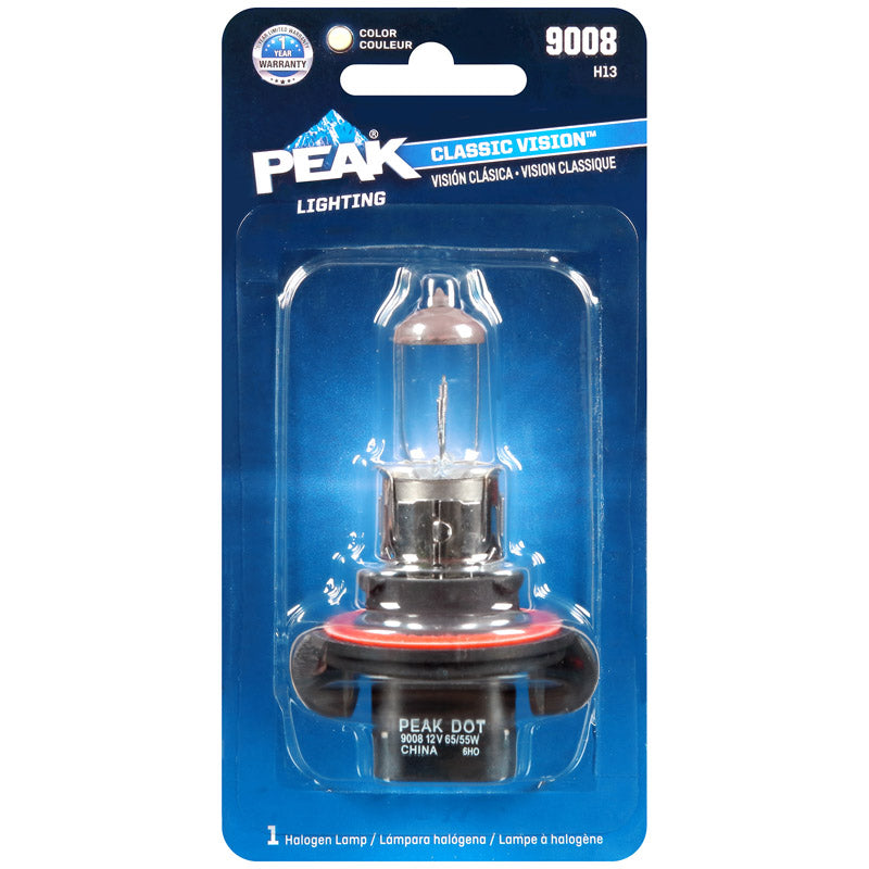 PEAK - Peak Classic Vision Halogen High/Low Beam Automotive Bulb 9008 H13