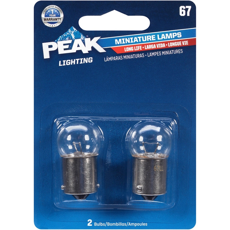 PEAK - Peak Incandescent Fog/Forward Miniature Automotive Bulb 67