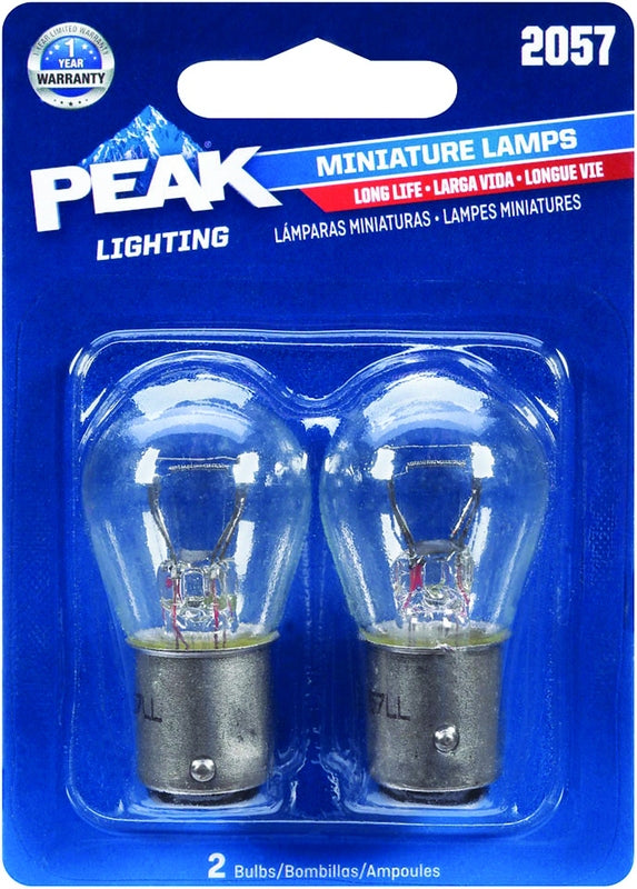 PEAK - Peak Incandescent Parking/Stop/Tail/Turn Miniature Automotive Bulb 2057