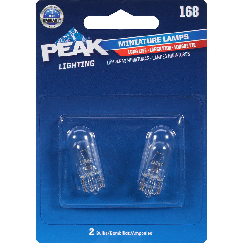 PEAK - Peak Incandescent Indicator Miniature Automotive Bulb 168