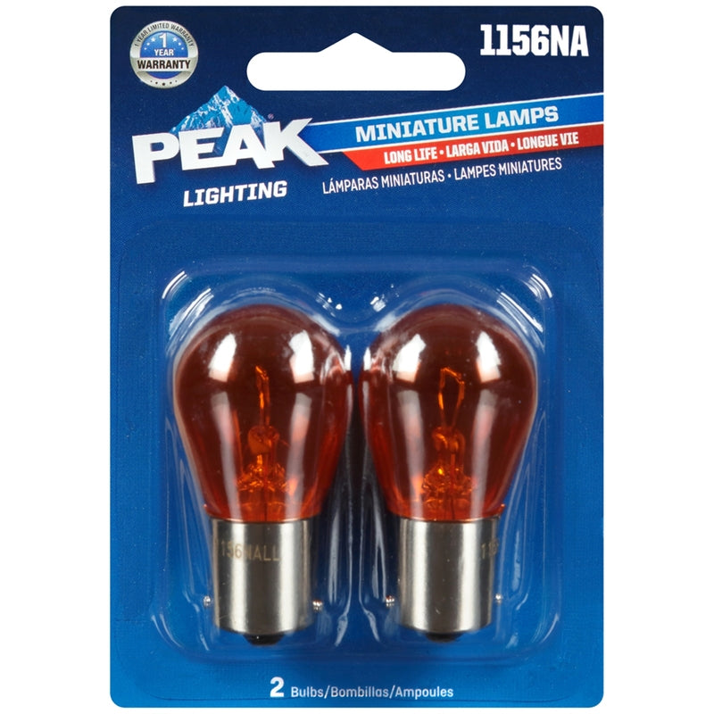 PEAK - Peak Halogen Parking/Stop/Tail/Turn Miniature Automotive Bulb 1156NA