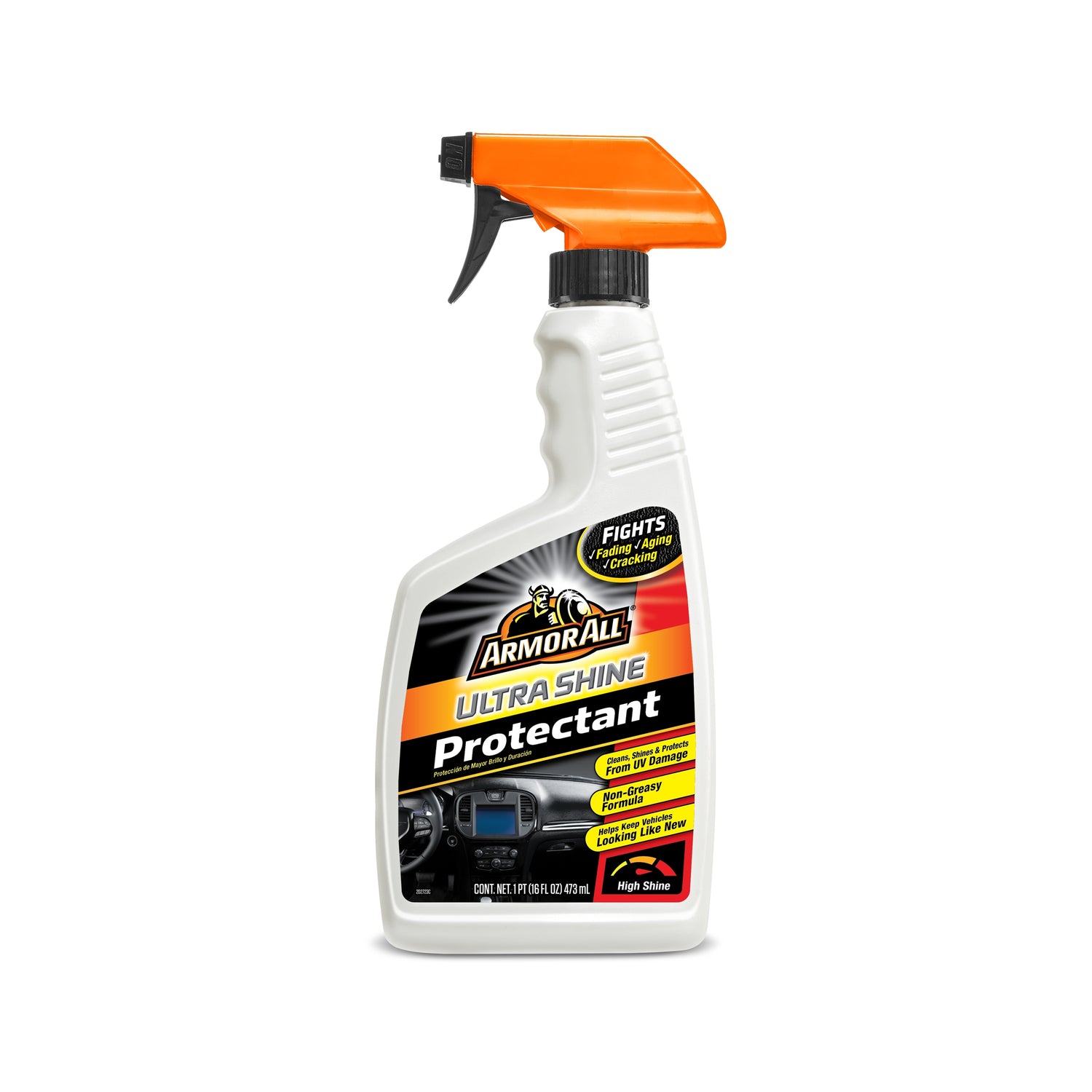 Armor All Ultra Shine Plastic/Rubber/Vinyl Protectant Spray 16 oz - Case of 5