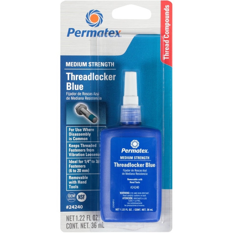 PERMATEX - Permatex Medium Strength Threadlocker Liquid 1.22 oz