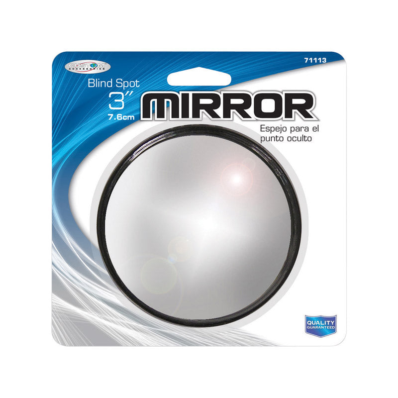 CUSTOM ACCESSORIES - Custom Accessories Silver Blind Spot Mirror 1 pk