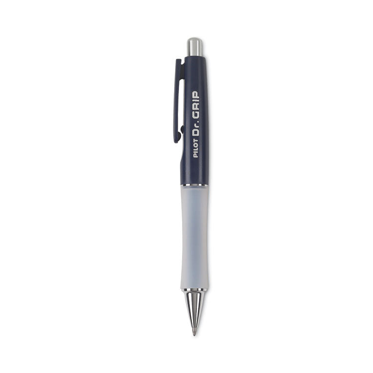 Pilot - Dr. Grip Ballpoint Pen, Retractable, Medium 1 mm, Blue Ink, Navy Barrel