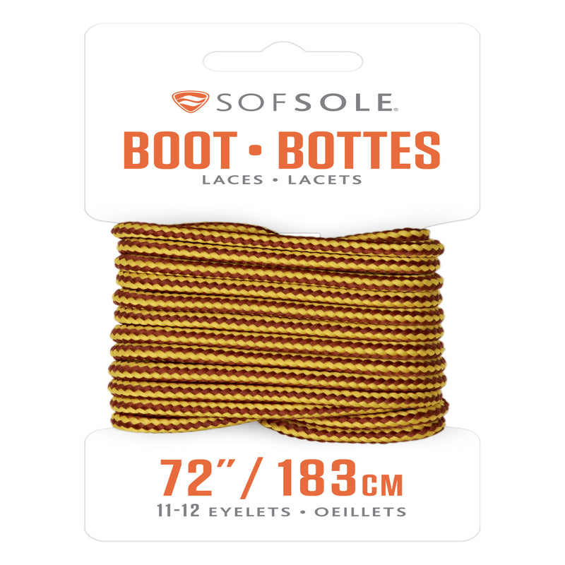 SOF SOLE - Sof Sole 72 in. Gold-Brown Boot Laces